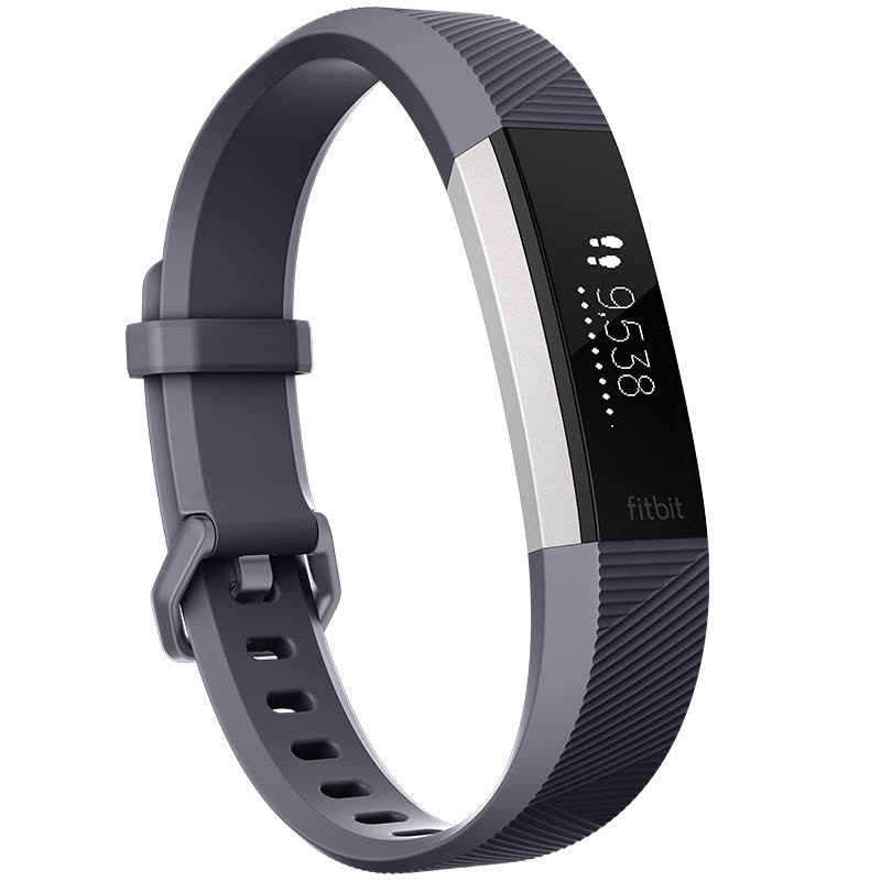 【新品上市】Fitbit Alta HR心率智能运动手环睡眠阶段性监测蓝牙 蓝灰色L大号图片