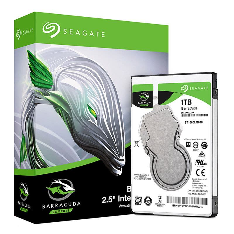 希捷(SEAGATE)酷鱼2.5英寸 1T 5400转 128M SATA6 7mm 笔记本硬盘ST1000LM048图片