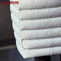 鸭鸭 冬新款连帽轻薄羽绒服女长款正品女装韩版新潮B-5549