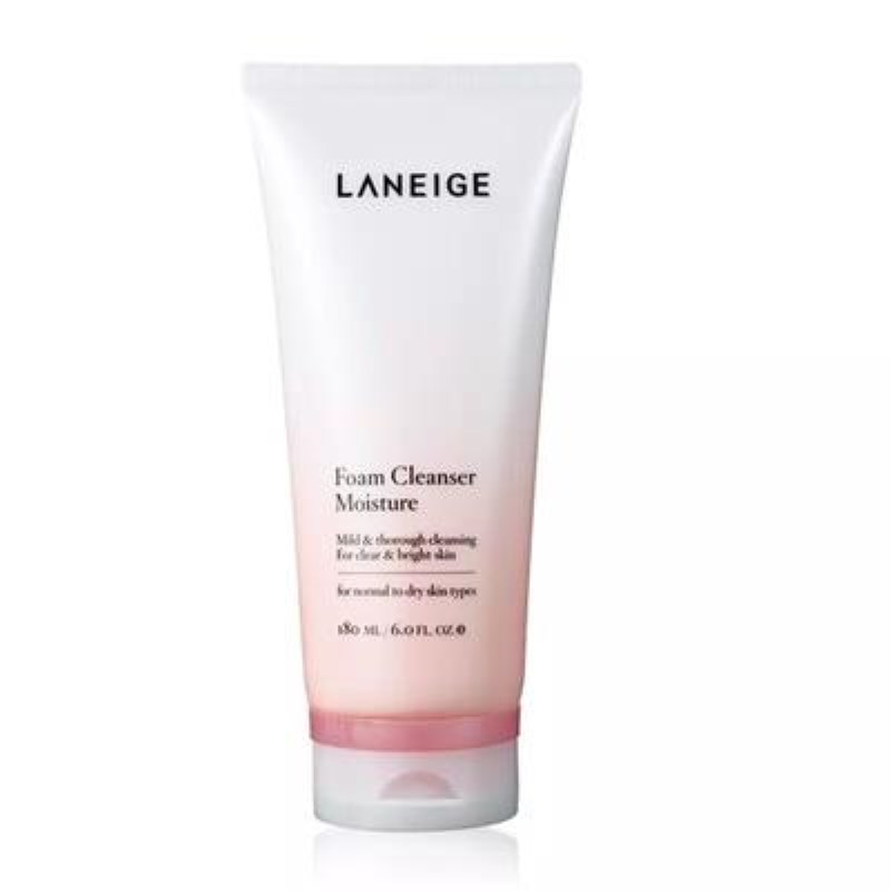 Laneige 兰芝保湿洁颜泡沫洁面乳洗面奶180ml 红花洁面