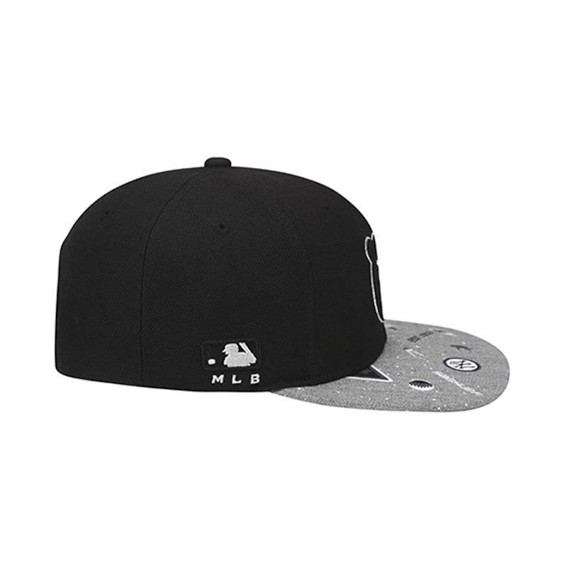 MLB（洋基队） 平檐帽 愤怒的熊NY运动帽 棒球帽可调节款 黑帽灰檐愤怒的小熊图片