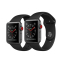 苹果(Apple)Watch Series 3智能手表 GPS + 蜂窝网络 深空灰色搭配黑色运动型表带42MM