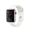 苹果(Apple)智能手表Watch Series 3 GPS+蜂窝网络 不锈钢表壳搭配浅白色运动型表带42MM/18H