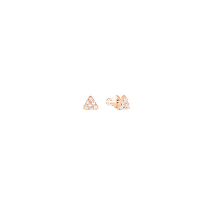 施华洛世奇（Swarovski）Facet Swan 穿孔耳环 镀玫瑰金色图片