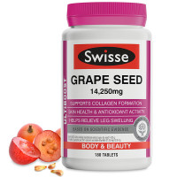 澳洲 Swisse葡萄籽胶囊精华片天然花青素美白淡斑祛斑抗衰老氧化 180粒/瓶