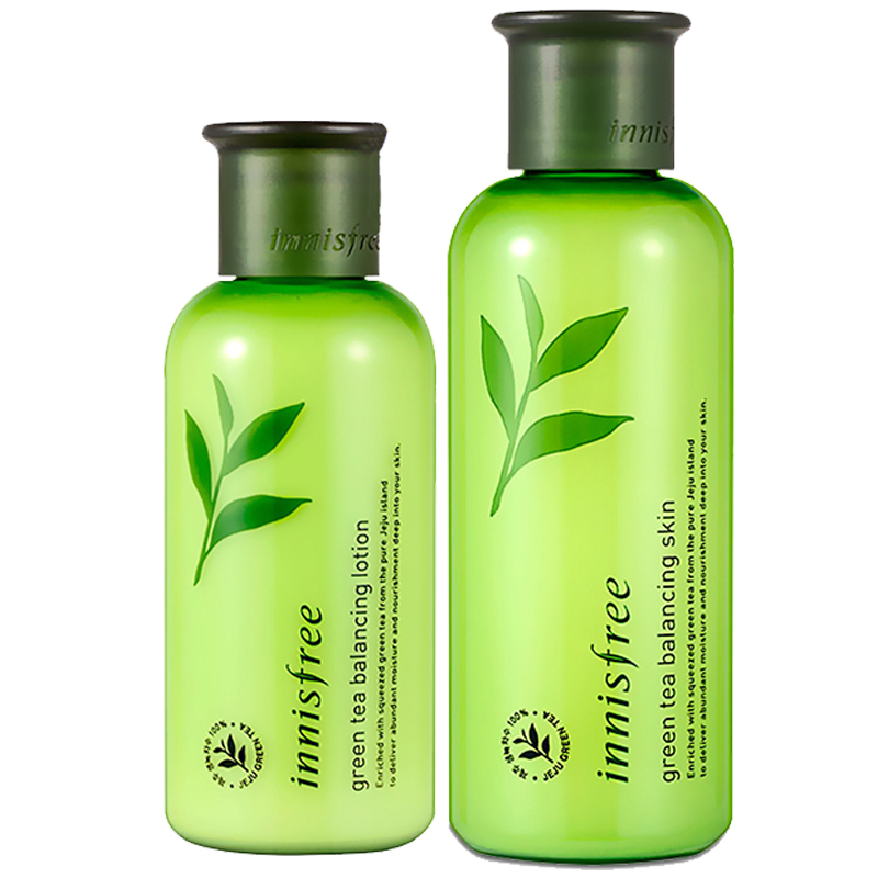 innisfree 悦诗风吟绿茶精粹水乳控油2件套装 各种肤质爽肤水保湿补水
