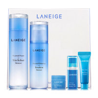 Laneige 兰芝水库水衡透润水乳五件套盒 保湿补水 滋润营养面部护肤套装礼盒女 韩国品牌