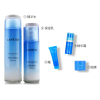 Laneige 兰芝水库水衡透润水乳五件套盒 保湿补水 滋润营养面部护肤套装礼盒女 韩国品牌