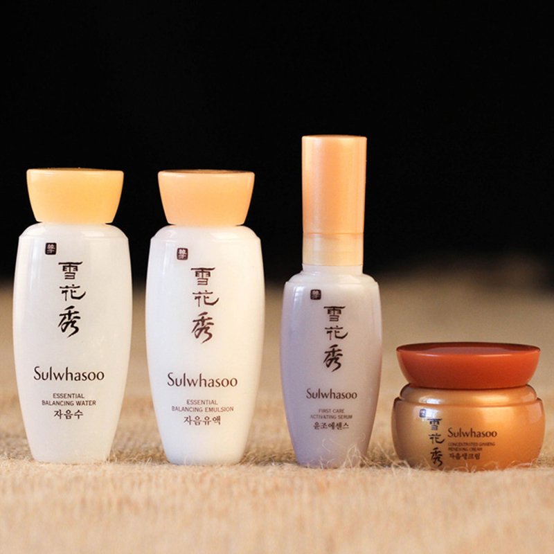 Sulwhasoo 雪花秀护肤中样4件面部护肤套装礼盒 保湿补水各种肤质 滋润营养通用 韩国品牌