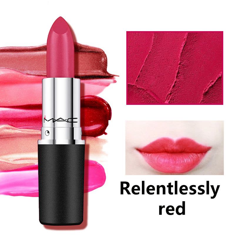 魅可(MAC)子弹头口红3g[Relentlessly Red]红色系口红唇膏 保湿润唇色泽持久 美国品牌图片