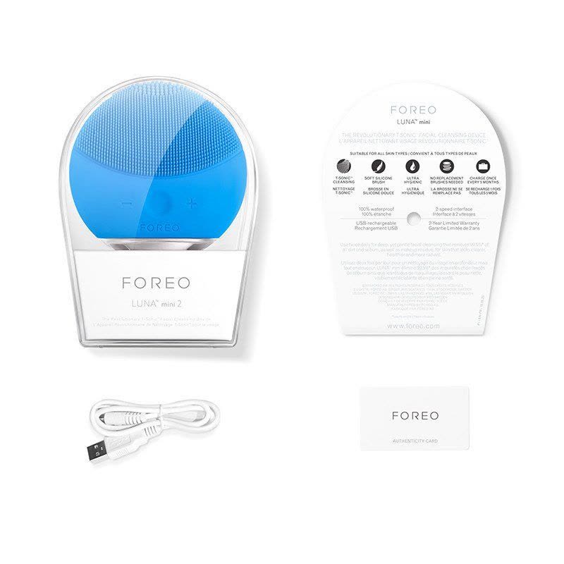 FOREO 斐珞尔LUNA mini2代露娜硅胶洁面仪器 深层清洁电动洁面仪[欧洲/亚洲版本随机发]图片