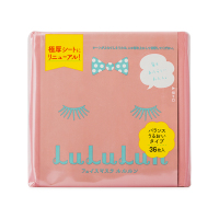 LuLuLun 粉色平衡保湿修复面膜36片（新版） 保湿补水通用面贴膜 滋养修护各种肤质 日本进口