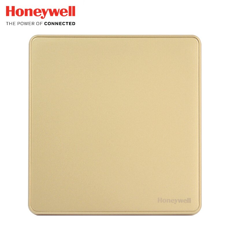 霍尼韦尔开关插座 空白面板优雅 86型墙壁白板 金色
