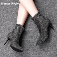 Hunter Region 秋冬新款细跟莱卡短靴