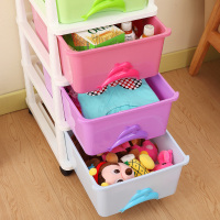 Yeya也雅海豚收纳柜抽屉式简约衣服整理柜 宝宝玩具衣物储物柜塑料其他
