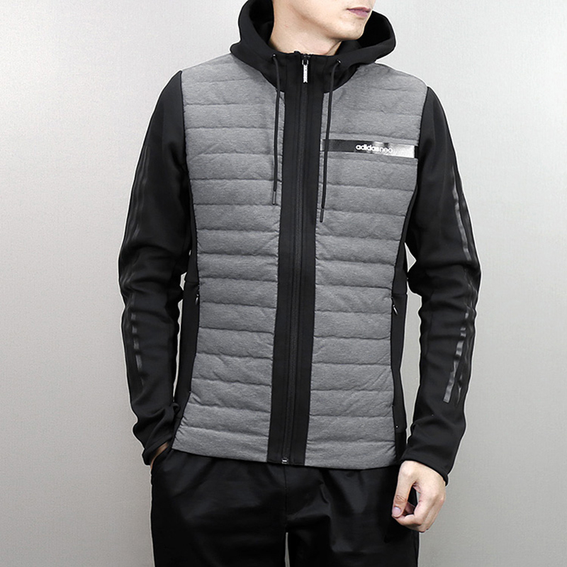 Adidas/阿迪达斯 三叶草男子棉服运动双面穿棒球服保暖夹克外套CD1712