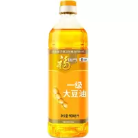 福临门大黄豆油转基因一级压榨900ml小瓶宿舍家食用精炼植物油