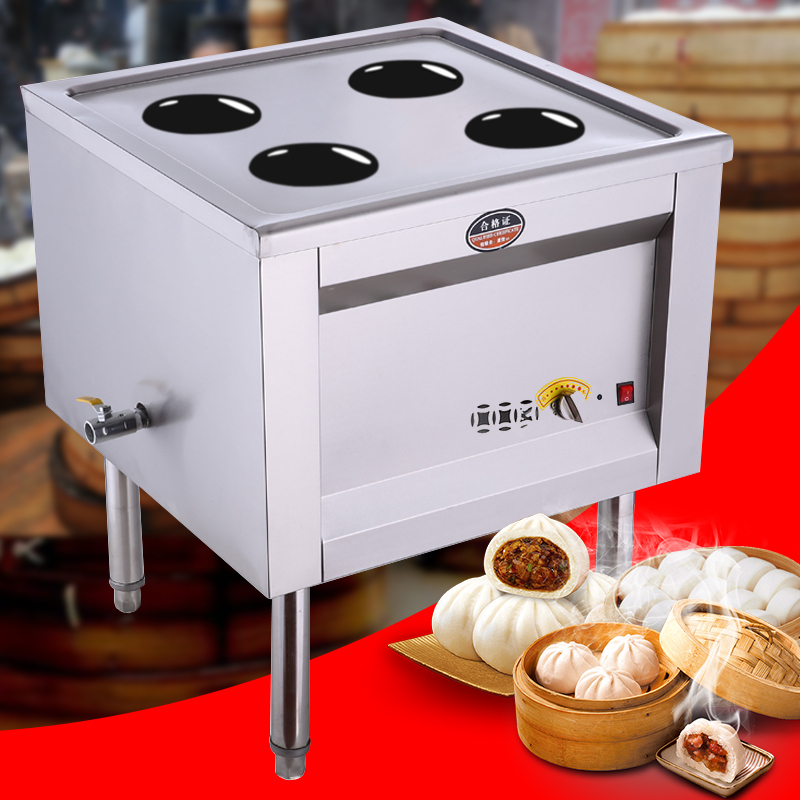 纳丽雅(naliya) 蒸包炉商用蒸包子机馒头蒸汽电蒸炉 四孔风机款 热风