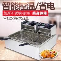 纳丽雅(Naliya) 油炸锅商用电炸炉油炸炉家用电炸锅机械式油炸机 双缸双筛