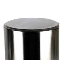 商用不锈钢桶带盖汤桶储水桶米桶圆桶食用油桶 2.0厚无磁亮光实心耳40cm