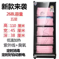 纳丽雅美容院理发店小型台式毛巾消毒柜紫外线臭氧沐足店单门大小消毒柜_豪华升级款268升5层带加热_官方标配(M6P)