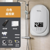 TCL即热式电热水器家用免储水淋浴卫生间洗澡器小型速热恒温加热_白色(6zM)