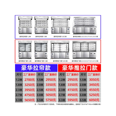 纳丽雅点菜柜商用麻辣烫串串展示柜水果保鲜柜冷藏冷冻风幕柜冰柜_不锈钢款式咨询客服(Pxf)