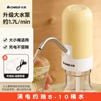 志高(CHIGO)桶装水电动抽水器饮水机压水器抽水器吸水出水纯净水桶取水_夜灯款长续航大动力白色