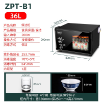 纳丽雅消毒碗柜批发商用家用厨房小型碗筷餐具餐厅单门臭氧消毒柜_36L保洁柜_喷漆箱体