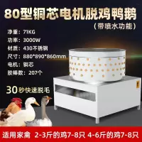 家禽脱毛机鸡鸭小型褪毛机不锈钢商用全自动杀鹅鸽子鹌鹑拔毛脱毛器_80L加强铜芯款自动喷水