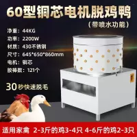 家禽脱毛机鸡鸭小型褪毛机不锈钢商用全自动杀鹅鸽子鹌鹑拔毛脱毛器_60L加强铜芯款自动喷水