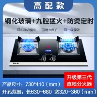 志高(CHIGO)煤气灶双灶家用燃气灶液化气嵌入式天然气灶台式猛火灶炉具_高配猛火九腔防烫定时_天然气