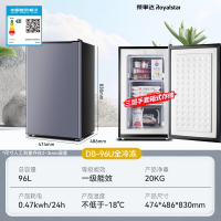 荣事达(Royalstar)立式冰柜家用小型冷冻小冰箱储奶侧开抽屉宿舍租房用_96L紫全冷冻一级能效省电3层拉手箱