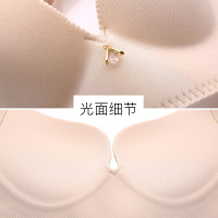 千奈美QIANNAIMEI新款女士内衣套装无钢圈文胸加厚胸罩聚拢文胸V型调整型内衣文胸套装
