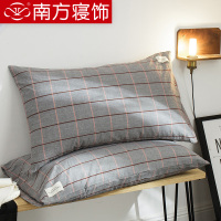 南方寝饰水洗棉全棉枕套纯棉枕头套单人双人夏季枕芯夏天一对装