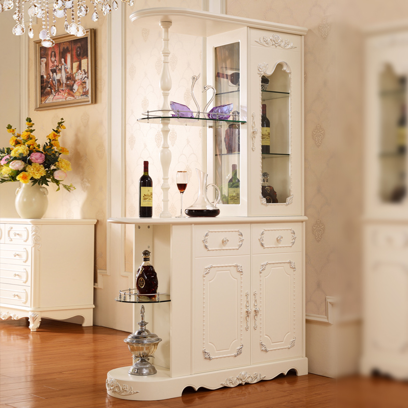 淮木玄关门厅柜玄关柜酒柜间厅柜鞋柜隔断柜装饰柜欧式客厅双面隔断