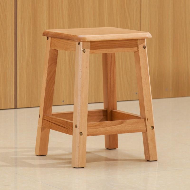 淮木餐凳备用凳方凳高脚登全实木凳子榉木高凳子梳妆凳客厅卧室欧式