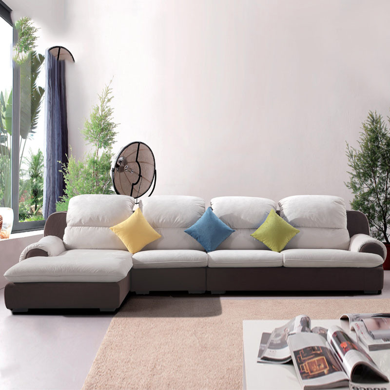 大户型简约l型布艺沙发组合客厅卧室欧式田园其他非人造板实木【价格