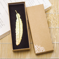 林檎书签古典金属铜创意羽毛古风简约送男女生朋友同学闺蜜老师开学季生日送女朋友老婆生日礼物送女朋友老婆情人节七夕生日礼物