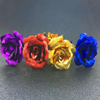 林檎玫瑰花礼盒装纪念日生日七夕情人节圣诞节送女友老婆爱人送情侣闺蜜金箔玫瑰永生花礼盒送女朋友老婆生日礼物送女朋友老婆情人