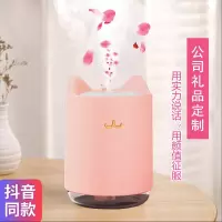 林檎感恩节抖音同款神器迷你加湿器公司商务年会礼品定制活动奖品周年庆纪念品送客户伴手礼员工生日女生 粉色款-创意年会开送女