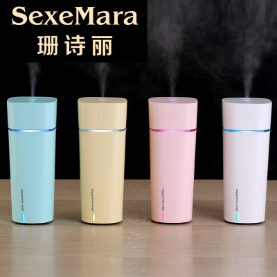 林檎抖音同款迷你加湿器三合一小夜灯小风扇迷你加湿器家用桌面车载加湿器 生日送女生女朋友闺蜜感恩节送女朋友老婆生日礼物