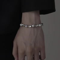 欧美时尚个性不规则手链男小众设计感冷淡风气质女手饰百搭饰品送女朋友老婆情人节七夕生日礼物