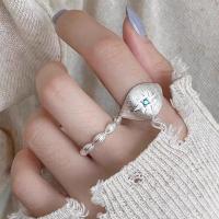 手工雕金工艺戒指女拉丝八芒星超闪小众高级感轻奢百搭新品手饰潮送女朋友老婆情人节七夕生日礼物