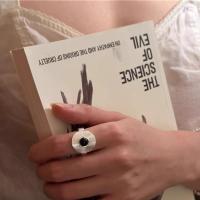 2025新款小众新中式气质轻奢冷淡风复古黑玛瑙戒指女开口轻奢配饰送女朋友老婆情人节七夕生日礼物