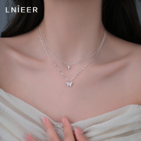 925纯银蝴蝶项链女生2025新款颈链轻奢小众夏季锁骨链配饰品送女朋友老婆情人节七夕生日礼物