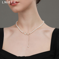 巴洛克天然珍珠项链女淡水珍珠蝴蝶吊坠锁骨链2025新款小众高级感送女朋友老婆情人节七夕生日礼物