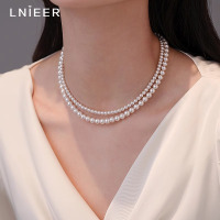 施家正品珍珠项链女叠戴baby小米粒锁骨链轻奢小众颈链配饰品送女朋友老婆情人节七夕生日礼物