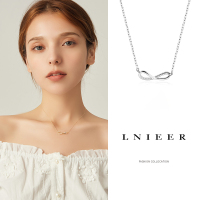 925纯银莫比乌斯环项链女颈链高级感轻奢小众设计锁骨链配饰送女朋友老婆情人节七夕生日礼物