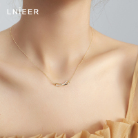 纯银项链女2025年新款潮莫比乌斯环锁骨链简约网红气质小众设计感送女朋友老婆情人节七夕生日礼物